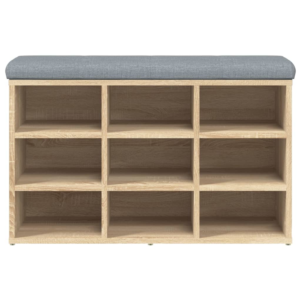 Schuhbank Sonoma-Eiche 82 x 32 x 50 cm Holzwerkstoff