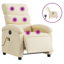 Massagesessel Elektrisch Creme Stoff