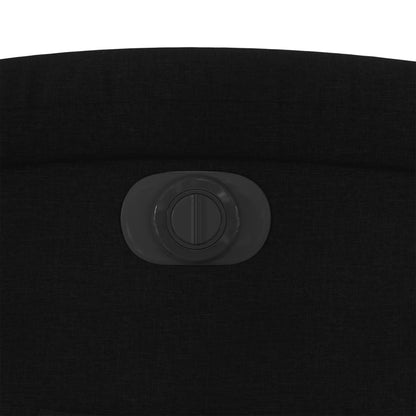 Relaxsessel mit Aufstehhilfe Elektrisch Schwarz Stoff