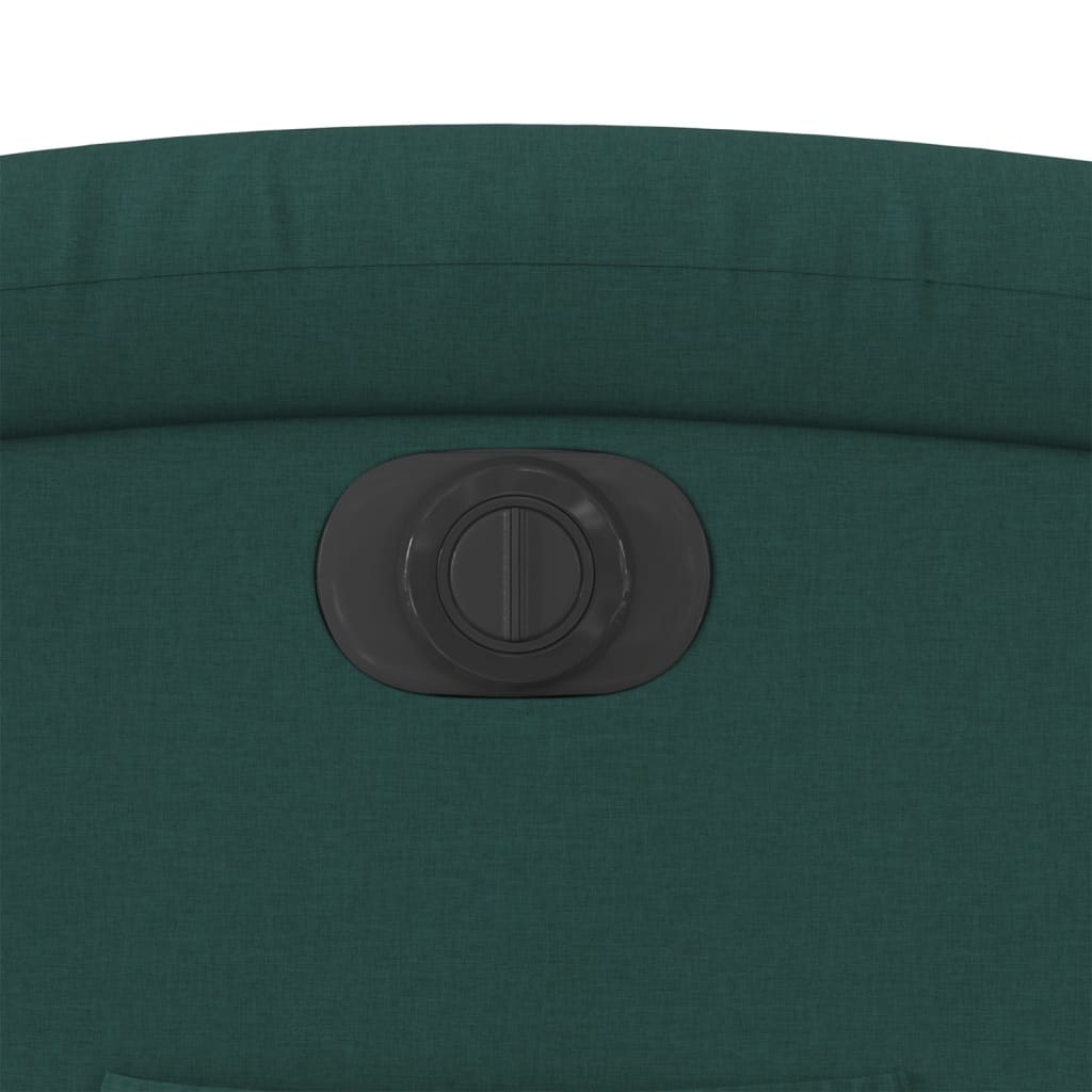 Relaxsessel mit Aufstehhilfe Elektrisch Dunkelgrün Stoff