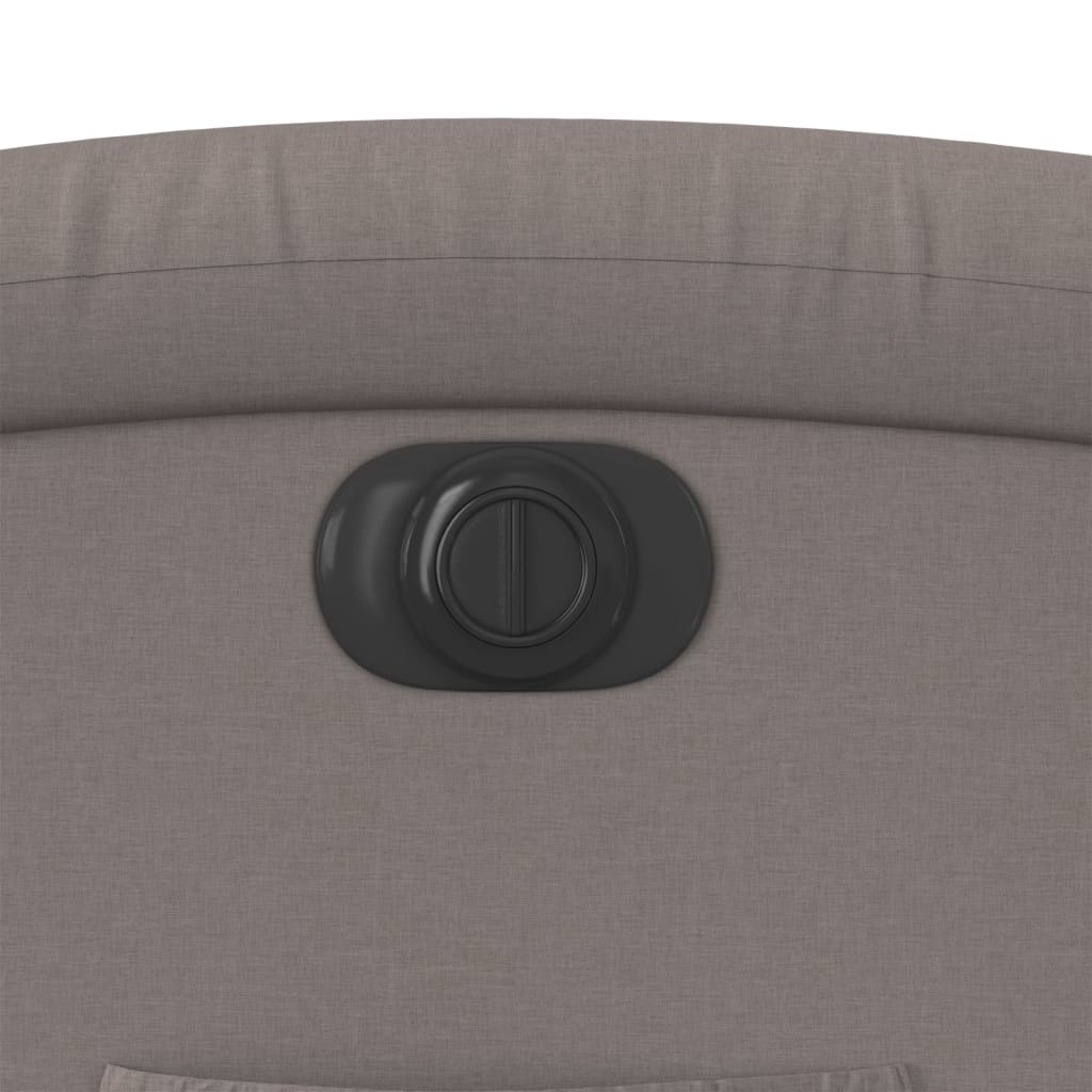 Relaxsessel mit Aufstehhilfe Elektrisch Taupe Stoff