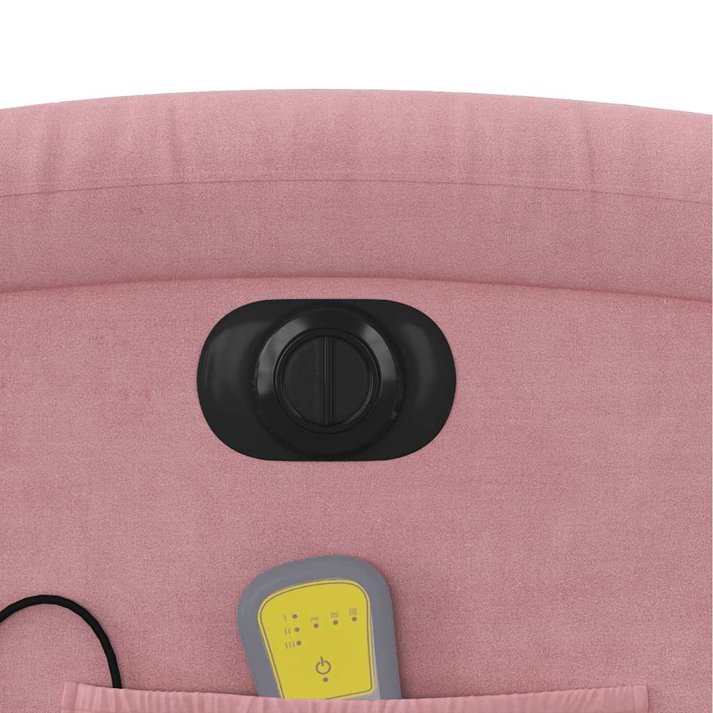 Massagesessel Elektrisch Rosa Samt