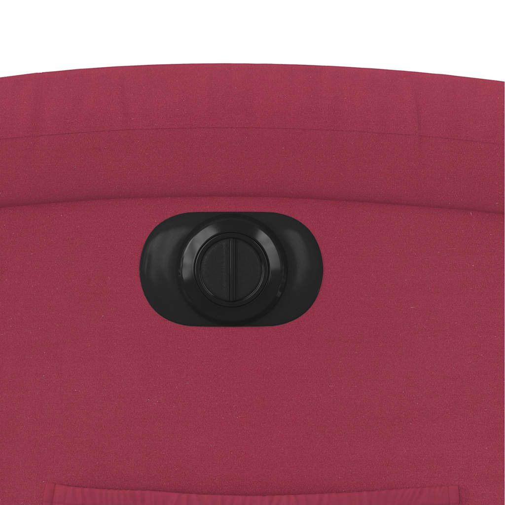 Relaxsessel mit Aufstehhilfe Elektrisch Weinrot Samt