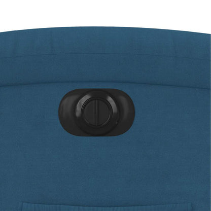 Relaxsessel mit Aufstehhilfe Elektrisch Blau Samt