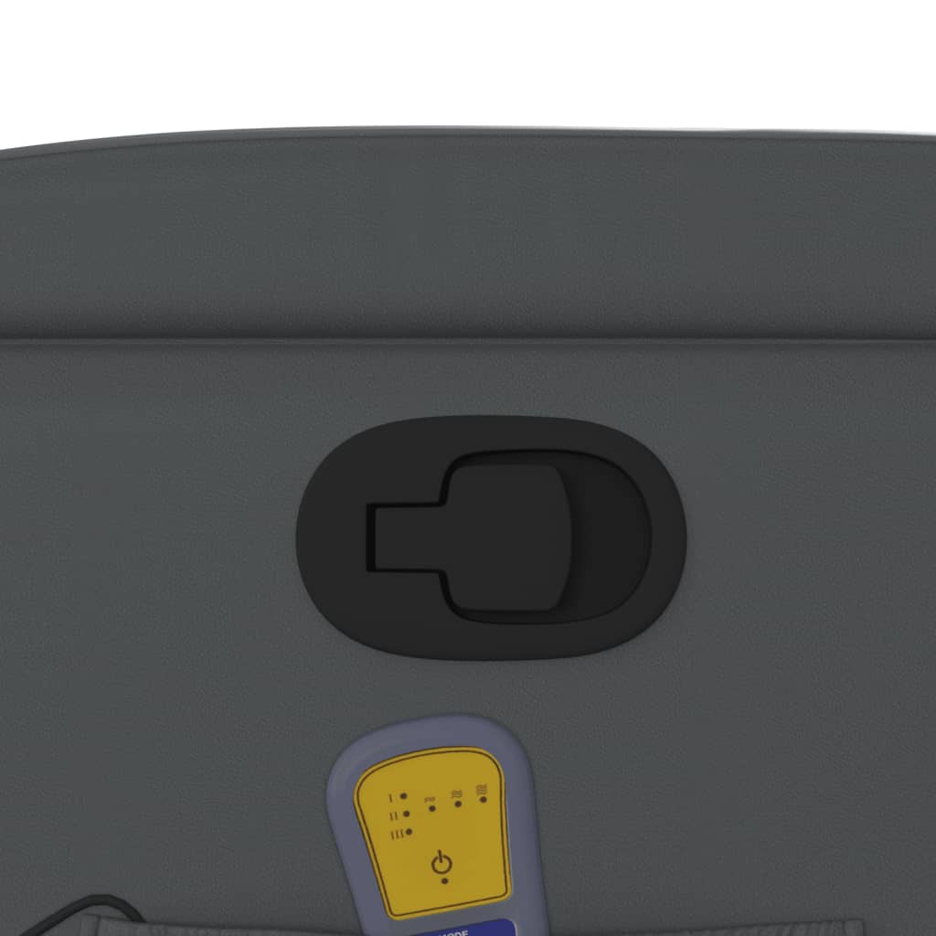 Massagesessel mit Aufstehhilfe Grau Kunstleder