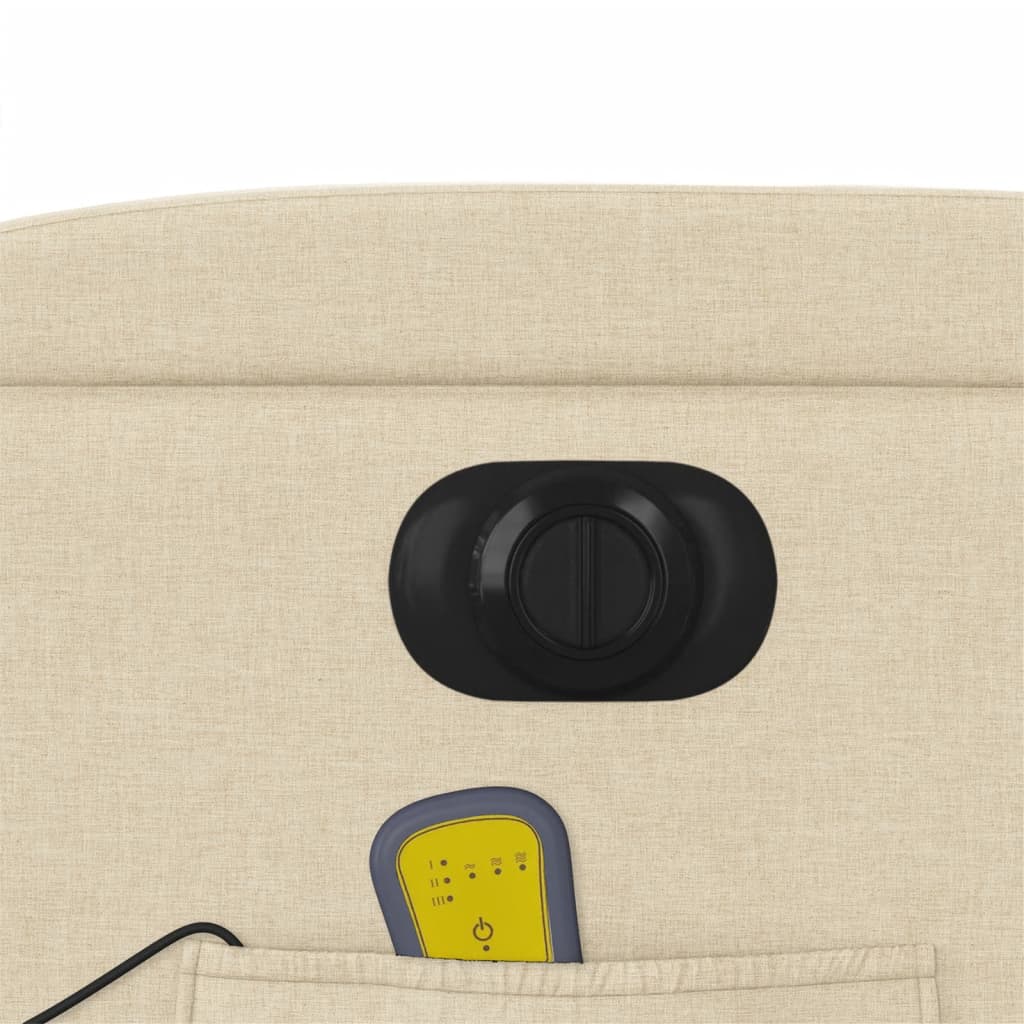 Massagesessel Elektrisch Creme Stoff