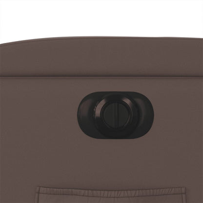 Relaxsessel mit Aufstehhilfe Elektrisch Braun Kunstleder