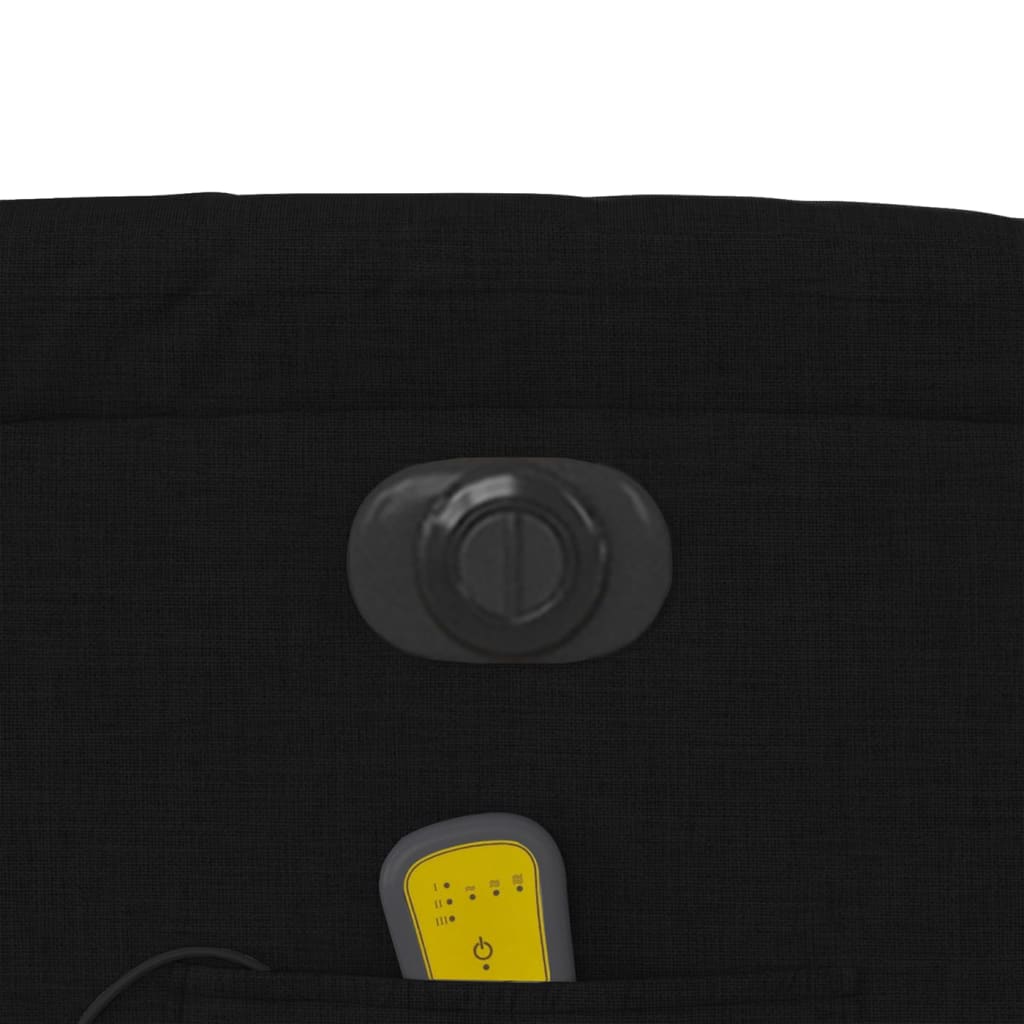 Massagesessel Elektrisch Schwarz Stoff