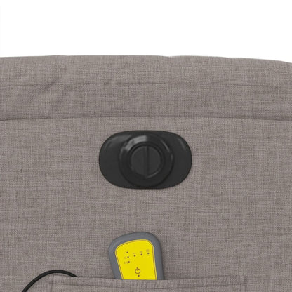 Massagesessel Elektrisch Taupe Stoff
