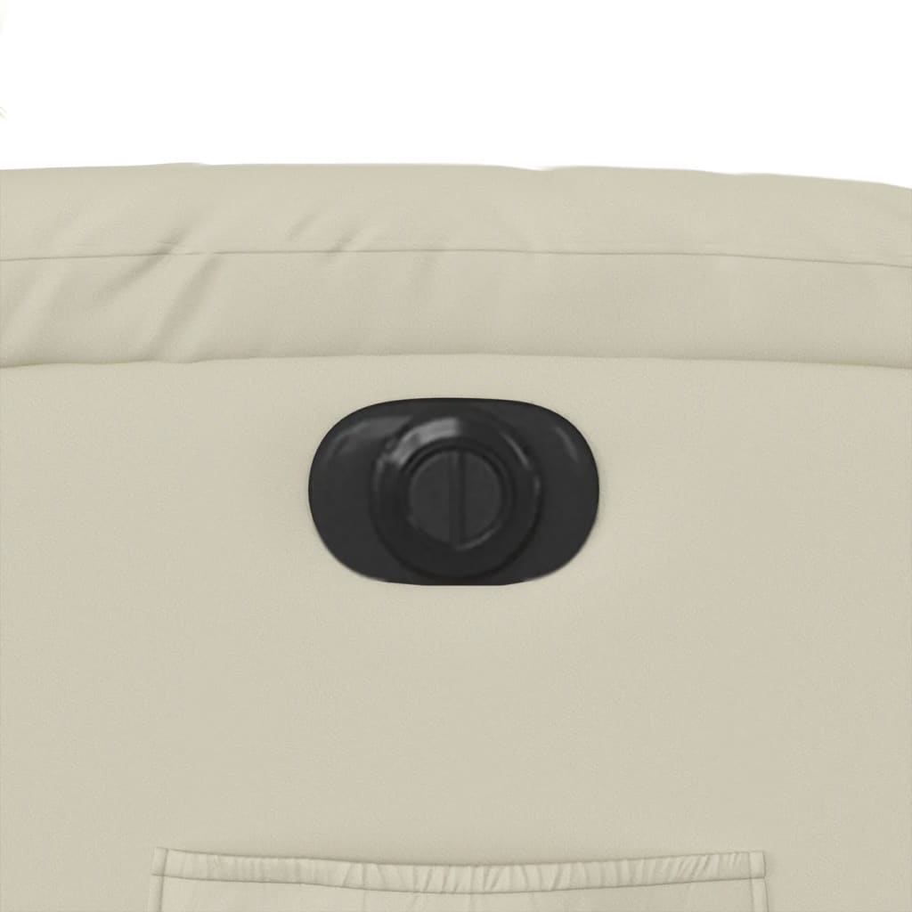 Relaxsessel mit Aufstehhilfe Elektrisch Creme Kunstleder