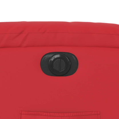 Relaxsessel mit Aufstehhilfe Elektrisch Rot Kunstleder