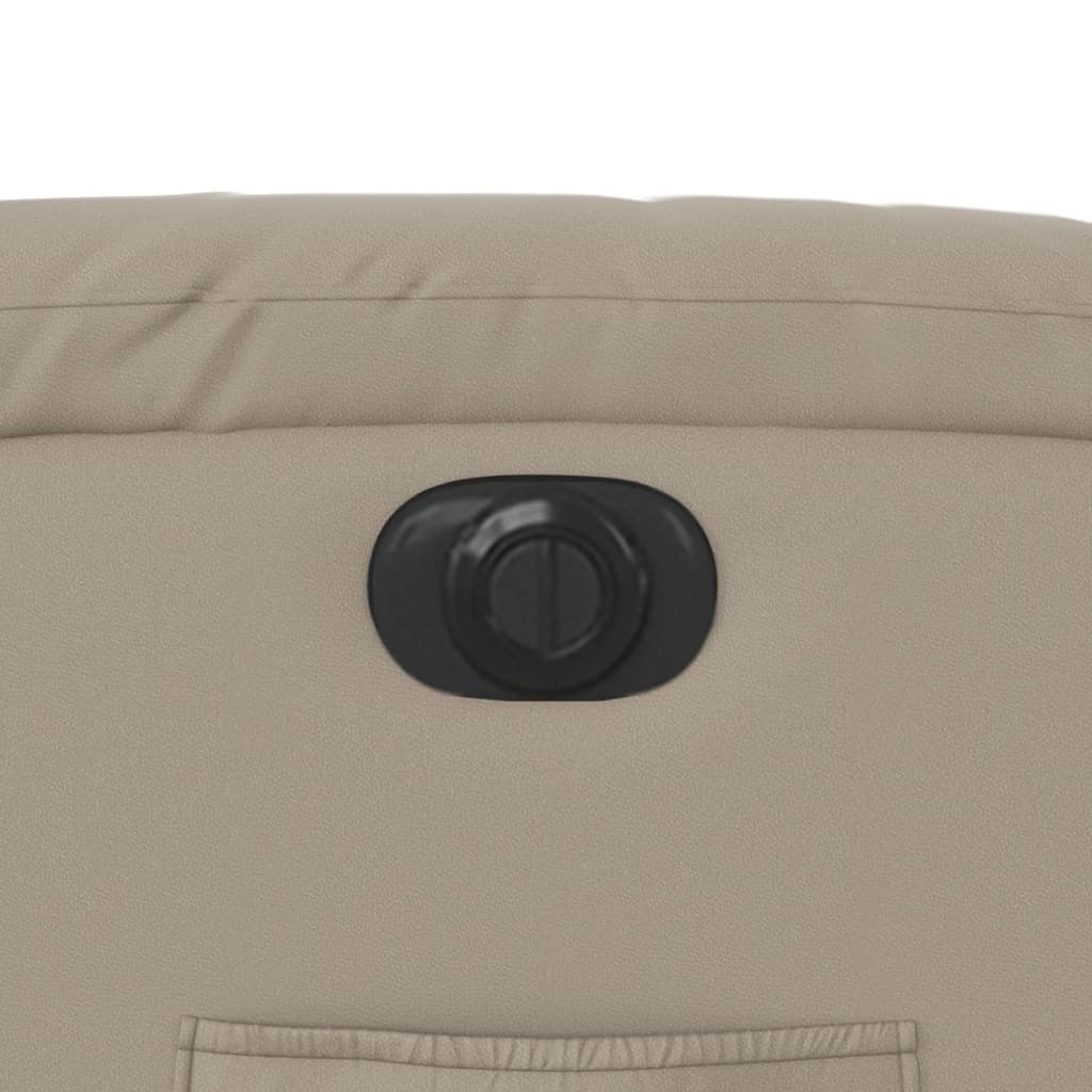 Relaxsessel mit Aufstehhilfe Elektrisch Cappuccino Kunstleder