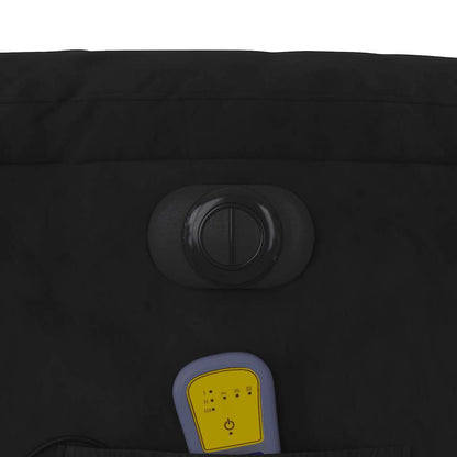 Massagesessel Elektrisch Schwarz Mikrofasergewebe