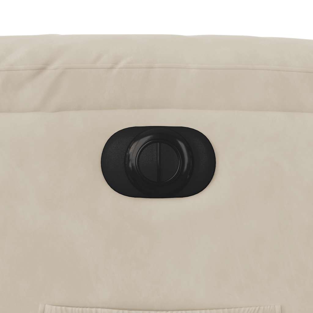 Relaxsessel mit Aufstehhilfe Elektrisch Beige Mikrofasergewebe