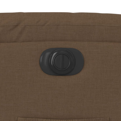 Relaxsessel mit Aufstehhilfe Elektrisch Braun Stoff