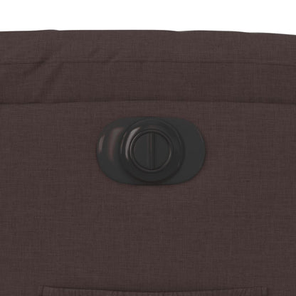 Relaxsessel mit Aufstehhilfe Elektrisch Dunkelbraun Stoff