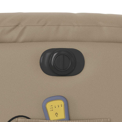 Massagesessel Elektrisch Cappuccino-Braun Kunstleder