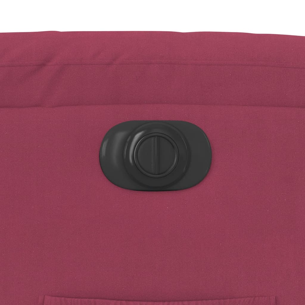 Relaxsessel mit Aufstehhilfe Elektrisch Weinrot Samt