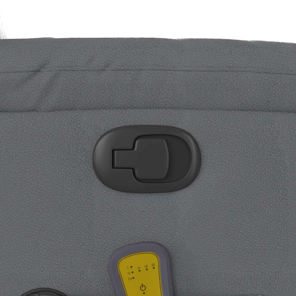 Massagesessel mit Aufstehhilfe Grau Kunstleder