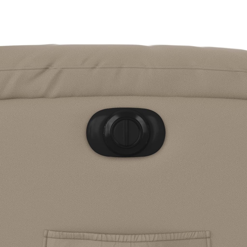 Relaxsessel mit Aufstehhilfe Elektrisch Cappuccino Kunstleder