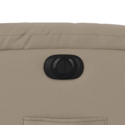 Relaxsessel mit Aufstehhilfe Elektrisch Cappuccino Kunstleder