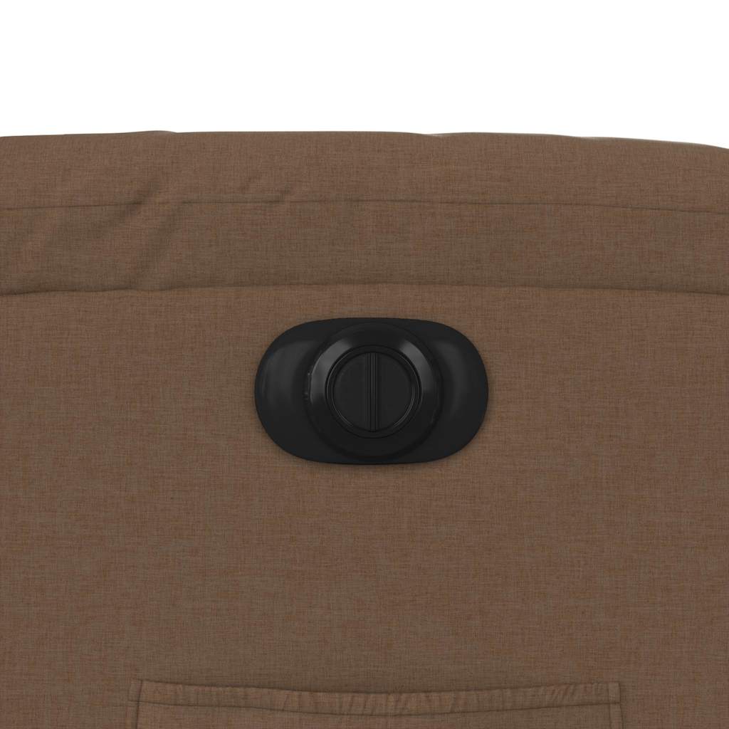 Relaxsessel mit Aufstehhilfe Elektrisch Braun Stoff