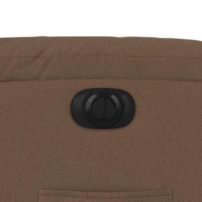 Relaxsessel mit Aufstehhilfe Elektrisch Braun Stoff