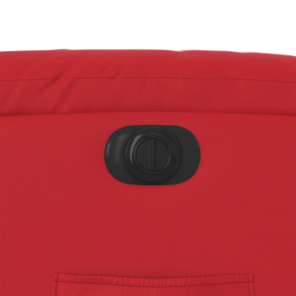 Relaxsessel mit Aufstehhilfe Elektrisch Rot Kunstleder