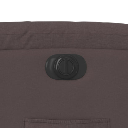 Relaxsessel mit Aufstehhilfe Elektrisch Dunkelbraun Stoff