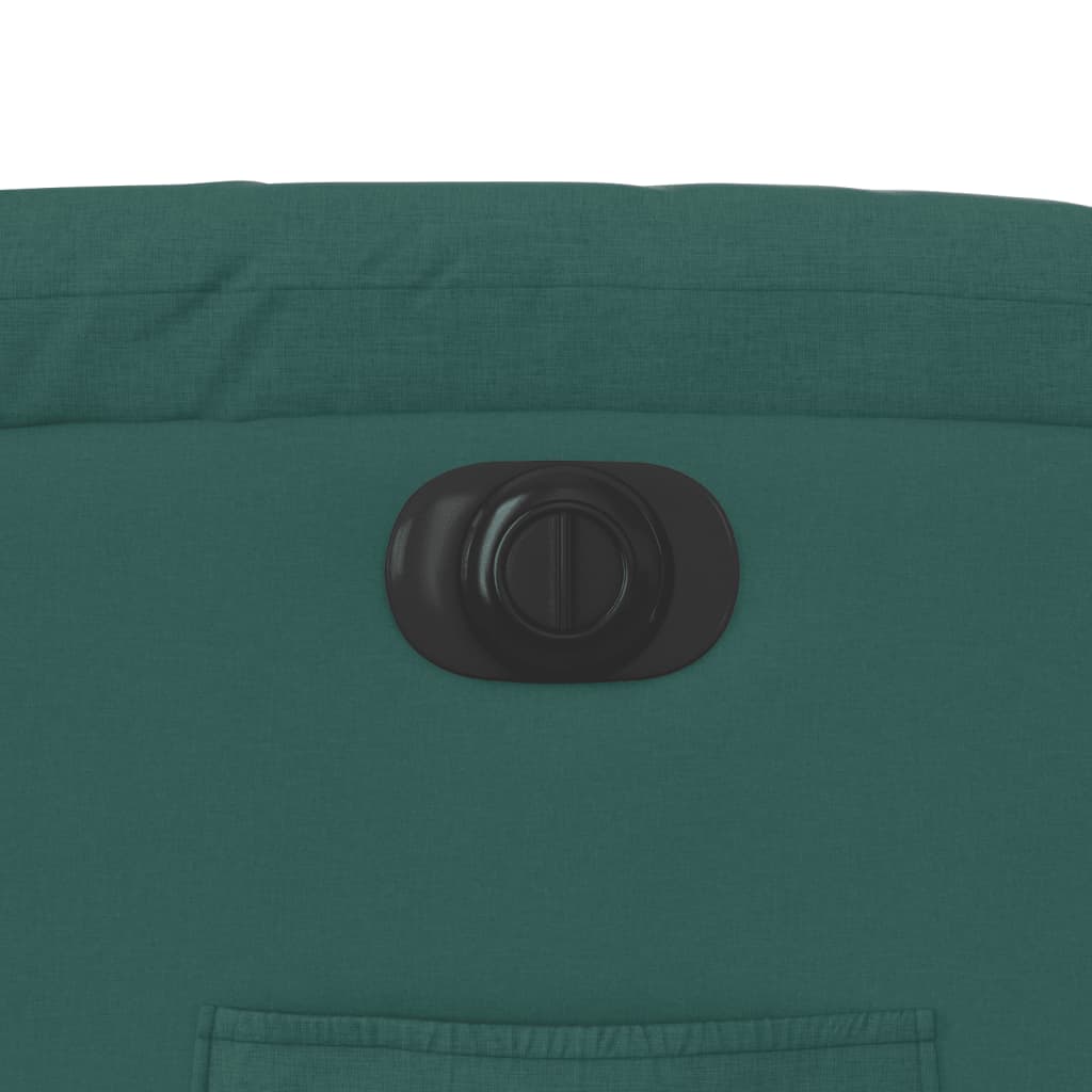 Relaxsessel mit Aufstehhilfe Elektrisch Dunkelgrün Stoff