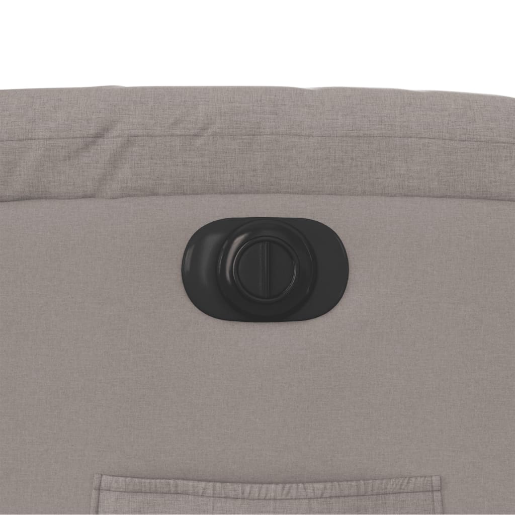 Relaxsessel mit Aufstehhilfe Elektrisch Taupe Stoff