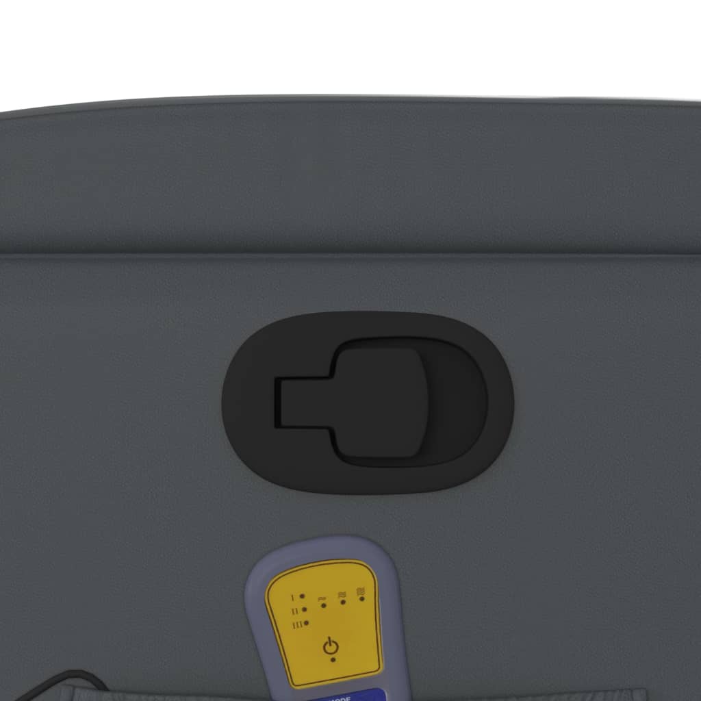 Massagesessel Relaxsessel Grau Kunstleder