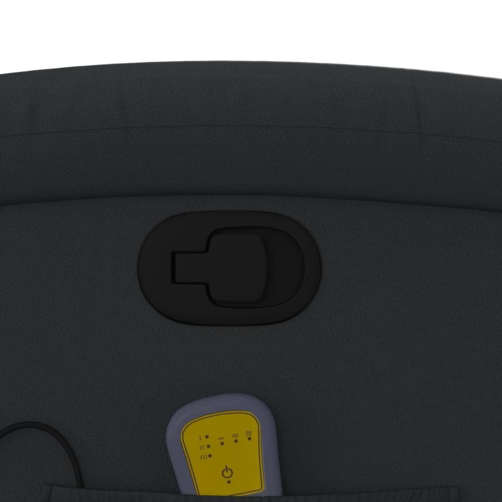 Massagesessel Relaxsessel Echtleder Schwarz Ja