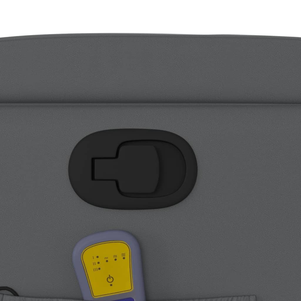 Massagesessel Relaxsessel Grau Kunstleder