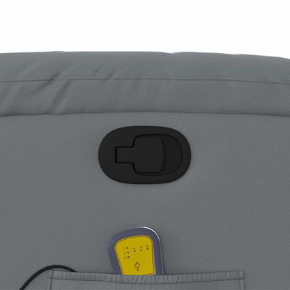 Massagesessel Relaxsessel Grau Kunstleder