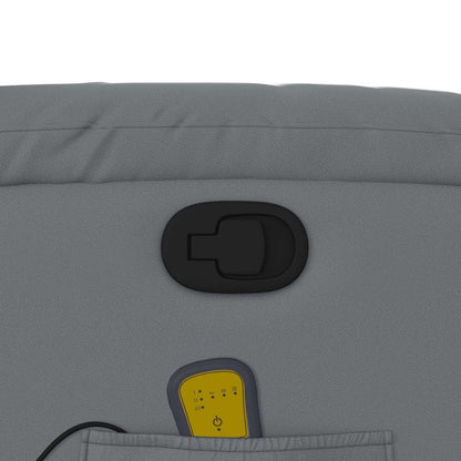 Massagesessel Relaxsessel Grau Kunstleder