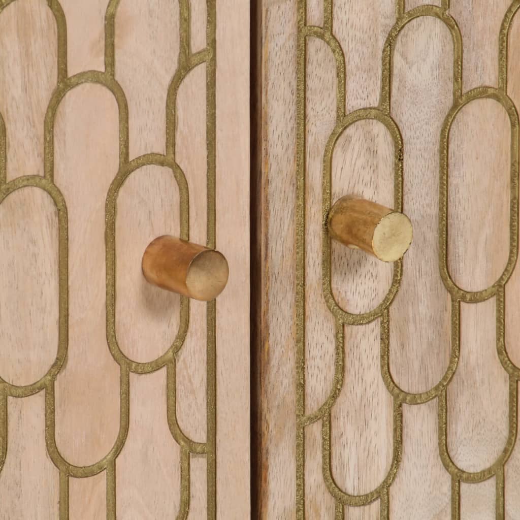 Beistellschränke 3 Stk. 60x33x75 cm Massivholz Mango