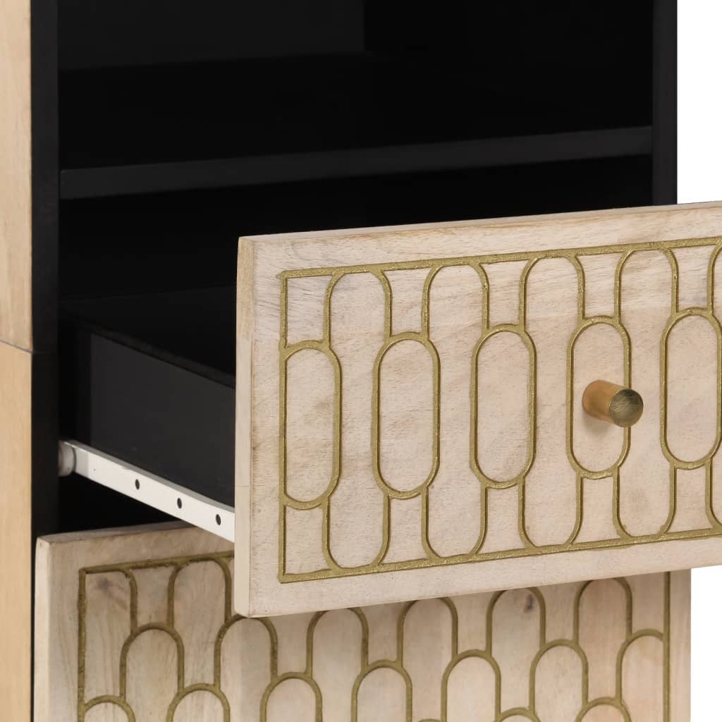 3-tlg. Badmöbel-Set Massivholz Mango