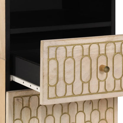 3-tlg. Badmöbel-Set Massivholz Mango