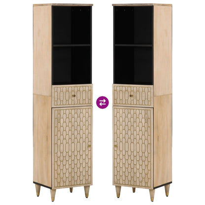 3-tlg. Badmöbel-Set Massivholz Mango