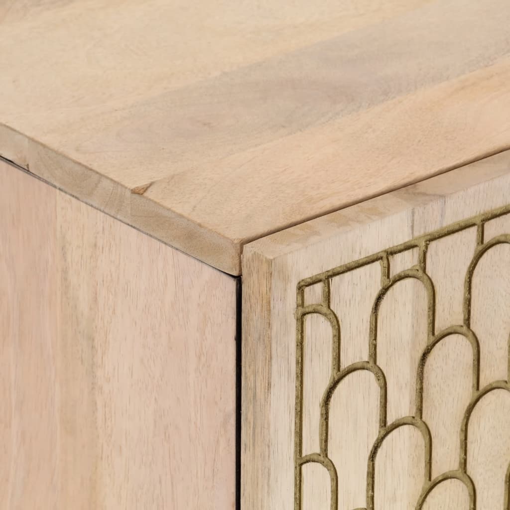 3-tlg. Badmöbel-Set Massivholz Mango