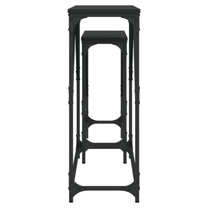 Konsolentische 2 Stk. Schwarz Holzwerkstoff