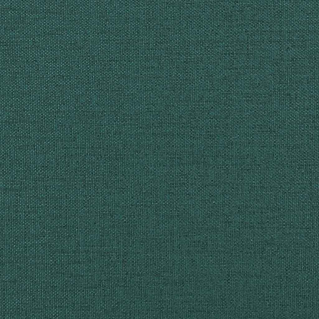 Sitzbank mit Rückenlehne Dunkelgrün 120x62x75,5 cm Stoff