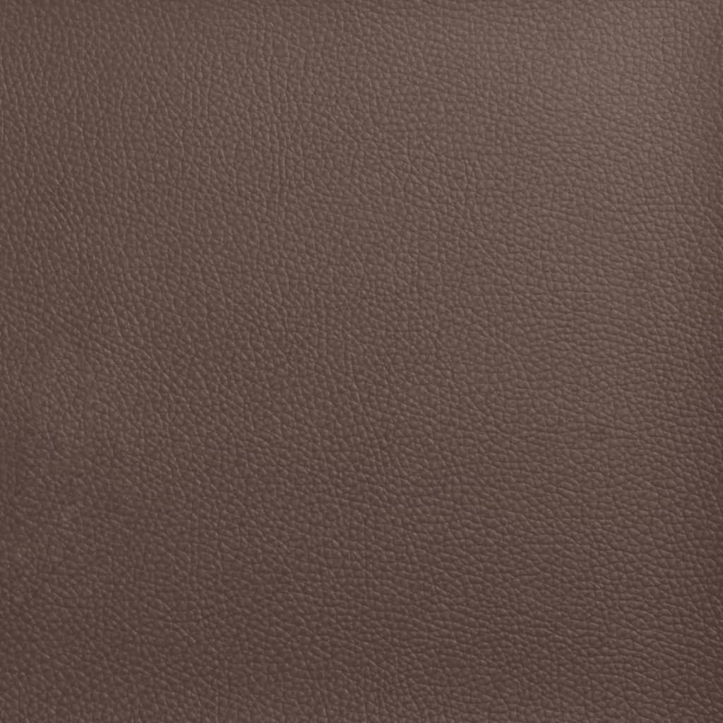 Sitzbank mit Rückenlehne Braun 112x65,5x75 cm Kunstleder