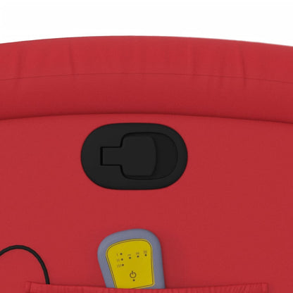 Massagesessel Rot Kunstleder