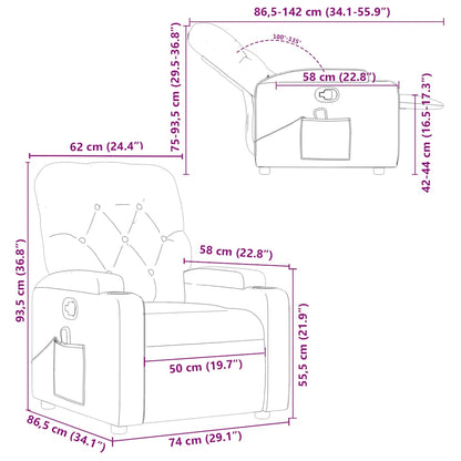 Massagesessel Braun Kunstleder