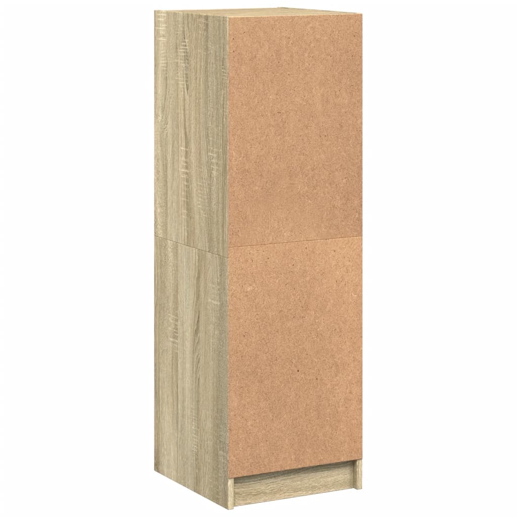 Highboard mit Glastüren Sonoma-Eiche 35x37x109 cm