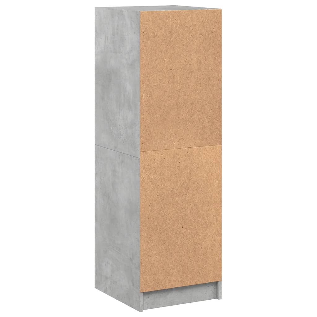 Highboard mit Glastüren Betongrau 35x37x109 cm