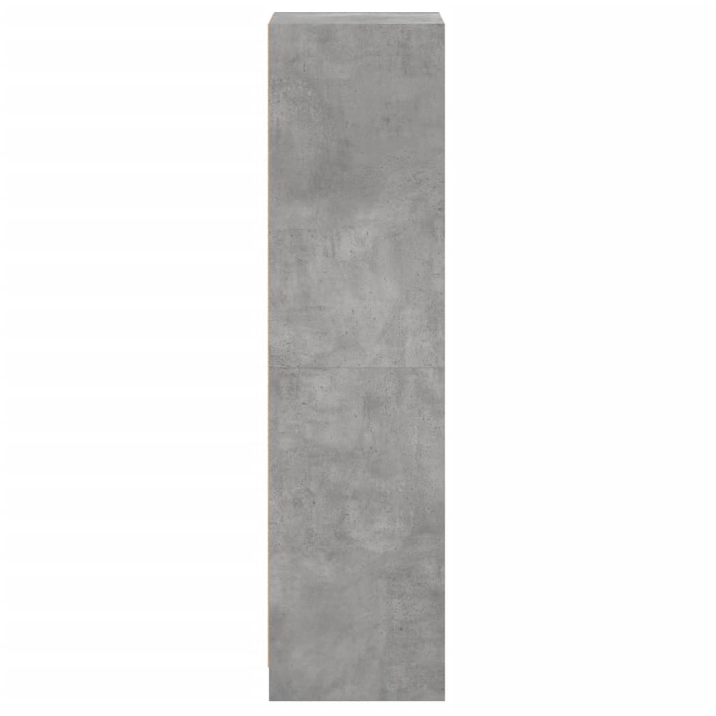 Highboard mit Glastür Betongrau 35x37x142 cm