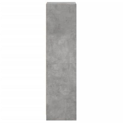 Highboard mit Glastür Betongrau 35x37x142 cm